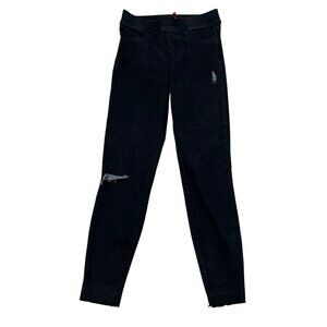 SPANX by Sara Blakely Womens Pull On Skinny Jeans Faded Black Size Small
